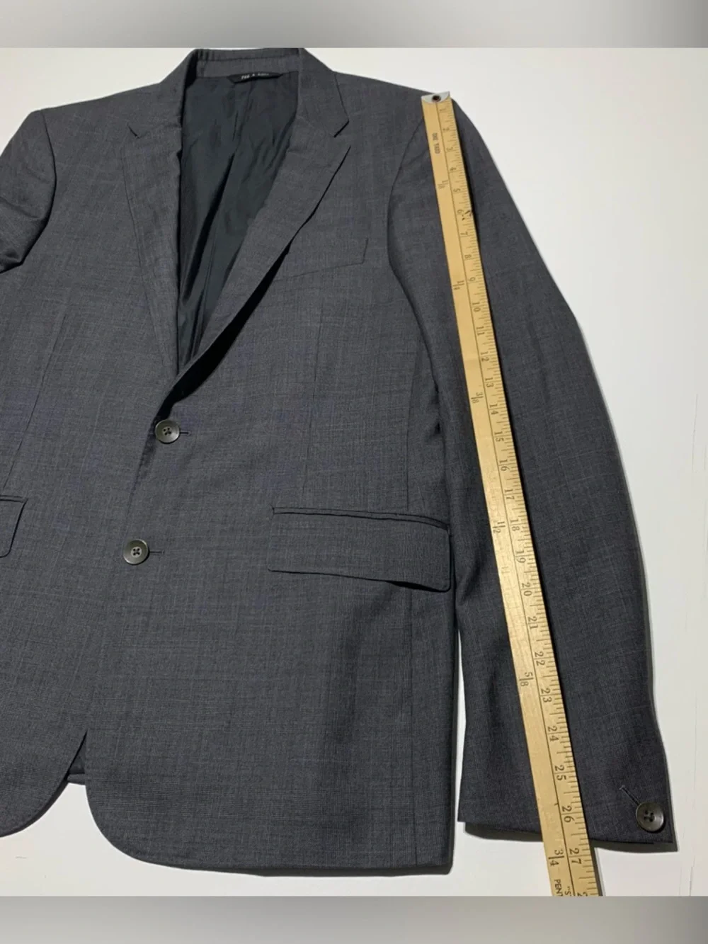 Rag & Bone Blazer Suit 100% Wool Gray Mens Size US 40 Pant Size 30x32 - Picture 11 of 14
